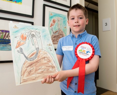 17/06/17 - 17061703 - Progress SC Tesco Bank Art Competition Prize Giving at the Scottish National Gallery of Modern Art in Edinburgh Pictured is Alfie Smith
